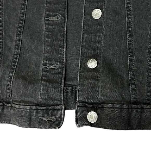 Calvin Klein Jeans Denim Grey Jacket Slim Fit Small - Picture 3 of 5